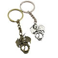 Metal Dragon Keychain Creative Key Ring Gift view 5