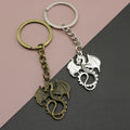 Metal Dragon Keychain Creative Key Ring Gift view 1