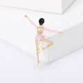 Alloy Enamel Ballet Girl Brooch Pin For Suit And Apparel Decoration view 3