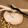 Vintage Bamboo Slice Geometric Shell Tassel Alloy Chain Pearl Beaded Elegant Long Drop Earrings view 1