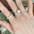 New Chinese Style Copper Rabbit Drip Oil Open Ring For Women Geometric Line Index Finger Jewelry view 4