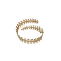 Light Luxury Alloy Leaf Branch Arm Cuff Bangle Minimalist Statement Jewelry view 5