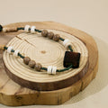 New Chinese Retro Butterfly Necklace, Beaded Bamboo Joint Cloud Pendant Collarbone Chain Set view 3