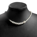 French Vintage Double Layer Pearl Necklace Niche Bow Collarbone Chain Heart Pendant Jewelry For Women view 5