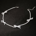 French Vintage Double Layer Pearl Necklace Niche Bow Collarbone Chain Heart Pendant Jewelry For Women view 2