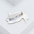 Natural Mother Of Pearl Parrot Brooch Pin For Animal Jewelry view 3