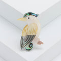 Natural Mother Of Pearl Parrot Brooch Pin For Animal Jewelry view 1