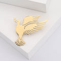 Stainless Steel Peace Dove Brooch Pin For Creative Clothing Accessories view 4