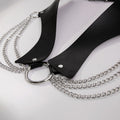 Punk Metal Waist Chain Curved Multilayer O Ring Pants Chain Belt For Skirts And Pants view 4