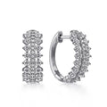Minimalist Cool Girl Zircon Small Hoop Earrings, Niche Design Ear Cuff Style Jewelry view 2