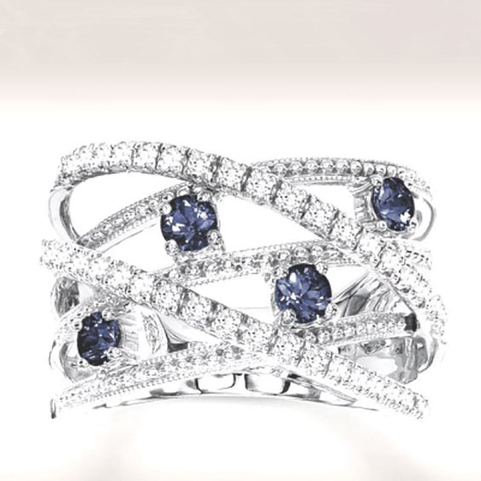 European Creative Cross Ring For Women, New Micro Pave Zircon Finger Jewelry For Dropshipping