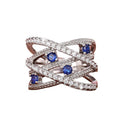 European Creative Cross Ring For Women, New Micro Pave Zircon Finger Jewelry For Dropshipping view 5