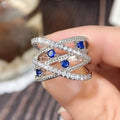 European Creative Cross Ring For Women, New Micro Pave Zircon Finger Jewelry For Dropshipping view 3