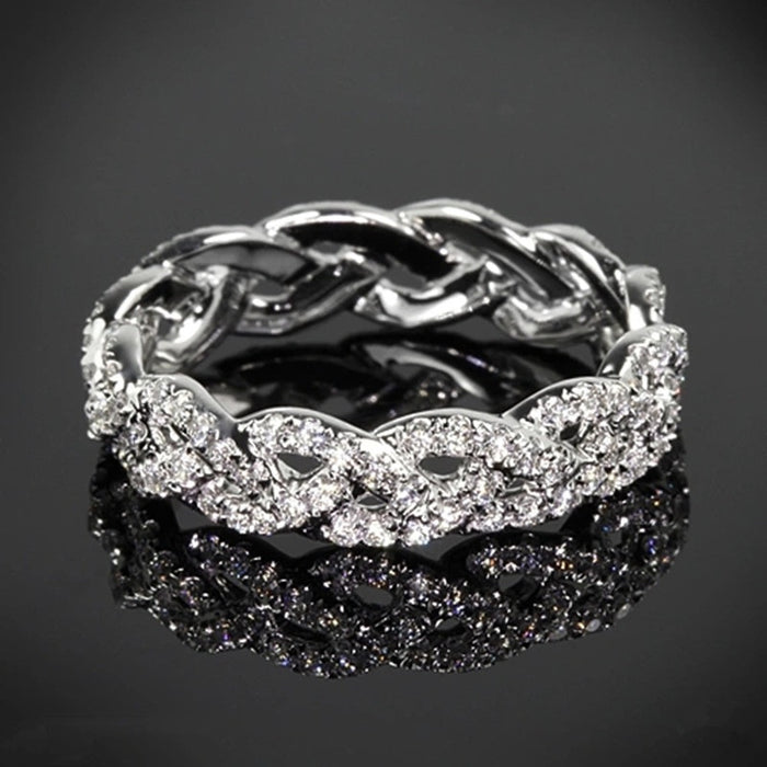European American Twisted Cuban Ring For Men, Hip Hop Vintage Niche Index Finger Accessory