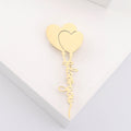 Stainless Steel Heart Balloon Brooch Anti Exposure Clothing Pin view 6