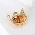 Alloy Enamel Pumpkin Brooch Pin For Halloween Clothing Accessories view 3