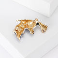 Cute Enamel Alloy Cat Brooch For Fashion Garment Decoration view 4