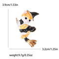 Cute Enamel Alloy Cat Brooch For Fashion Garment Decoration view 5