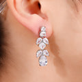 Iceberg Style Transparent Fairy Earrings Luxury Bridal Wedding Gown Evening Dress Accessories view 2