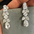 Iceberg Style Transparent Fairy Earrings Luxury Bridal Wedding Gown Evening Dress Accessories view 1