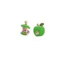 Sterling Silver Needle Cute Fruit Stud Earrings Set, Sweet Smile Strawberry Rhinestone Ear Clips For Women view 5