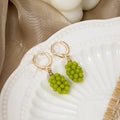 Sterling Silver Needle Cute Fruit Stud Earrings Set, Sweet Smile Strawberry Rhinestone Ear Clips For Women view 4