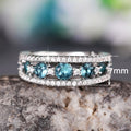 Luxury Royal Blue Hollow Ring With Statement Dinner Party Design, High End Fashion Finger Ring view 4