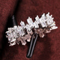 Trendy Hollow Row Zircon Ring For Women, Sweet Birthday Gift Heavy Craft Statement Jewelry view 2