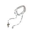 French Vintage Teardrop Faux Pearl Multi Layer Tassel Choker Necklace Elegant Statement Jewelry view 5