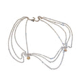 Alloy Rhinestone Teardrop Multilayer Geometric Shoulder Body Chain Necklace For Women view 5