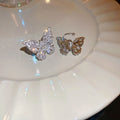 Sweet Cool Alloy Butterfly Zircon Ear Cuff Clip-on Earrings Light Luxury Niche Design view 4