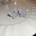 Sweet Cool Alloy Butterfly Zircon Ear Cuff Clip-on Earrings Light Luxury Niche Design view 2