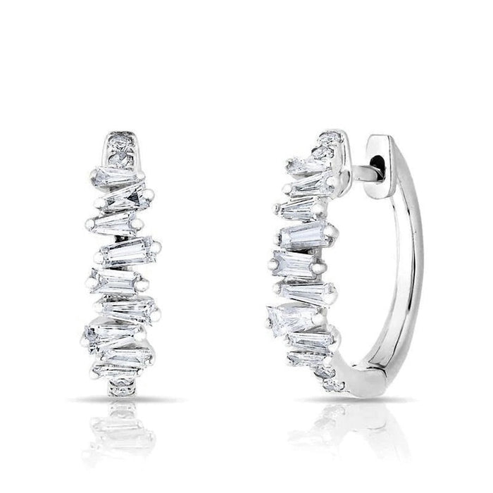 Minimalist Half Inlaid Ear Cuffs For Women, Korean Style Niche Design Delicate Earrings