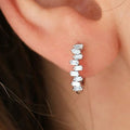 Minimalist Half Inlaid Ear Cuffs For Women, Korean Style Niche Design Delicate Earrings view 2