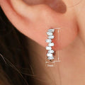 Minimalist Half Inlaid Ear Cuffs For Women, Korean Style Niche Design Delicate Earrings view 5