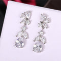 Korean Japanese Light Luxury Long Wisteria Flower Stud Earrings For Elegant Party Jewelry view 3