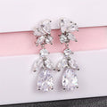 Korean Japanese Light Luxury Long Wisteria Flower Stud Earrings For Elegant Party Jewelry view 4