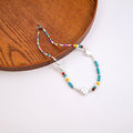 Korean Japanese Dopamine Shell Pearl Necklace Handmade Beaded Butterfly Gradient Heart Chain view 2