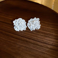 Acrylic Flower Stud Earrings Forest Style Fresh Elegant Niche Floral Ear Jewelry for Women view 4
