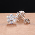 European French Elegant Flower Stud Earrings Korean Dongdaemun Small Daily Commuter Ear Jewelry view 4
