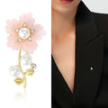 Alloy Flower Brooch Pin For Women's Summer Clothing Decoration view 2