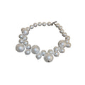 Sweet Cool Geometric Faux Pearl Collarbone Necklace For Women Light Luxury Round Bead Statement view 5