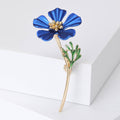 Alloy Painted Flower Brooch Pin For Fresh Floral Apparel Accessories view 4