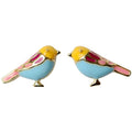 French Style Enamel Gold Rim Colorful Bird Stud Earrings Cute Small Fashion Jewelry For Women view 1