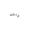 Minimalist Alloy Round Zircon Line Stud Earrings For Women Light Luxury Geometric Office Jewelry view 5