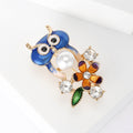 Alloy Enamel Owl Brooch Pin For Fashion Clothing Accessories view 3