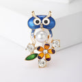 Alloy Enamel Owl Brooch Pin For Fashion Clothing Accessories view 1