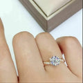 European Classic Round Twist Shape Micro Pave Six Prong Ring Valentine's Day Gift Jewelry view 4