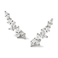 Micro Pave Zircon Olive Branch Leaf Stud Earrings For Women, Floral Fashion Ear Jewelry view 3