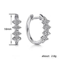 New Fashion Imitation Moissanite Ear Cuffs, Copper Inlaid Zircon Earrings For Women view 4